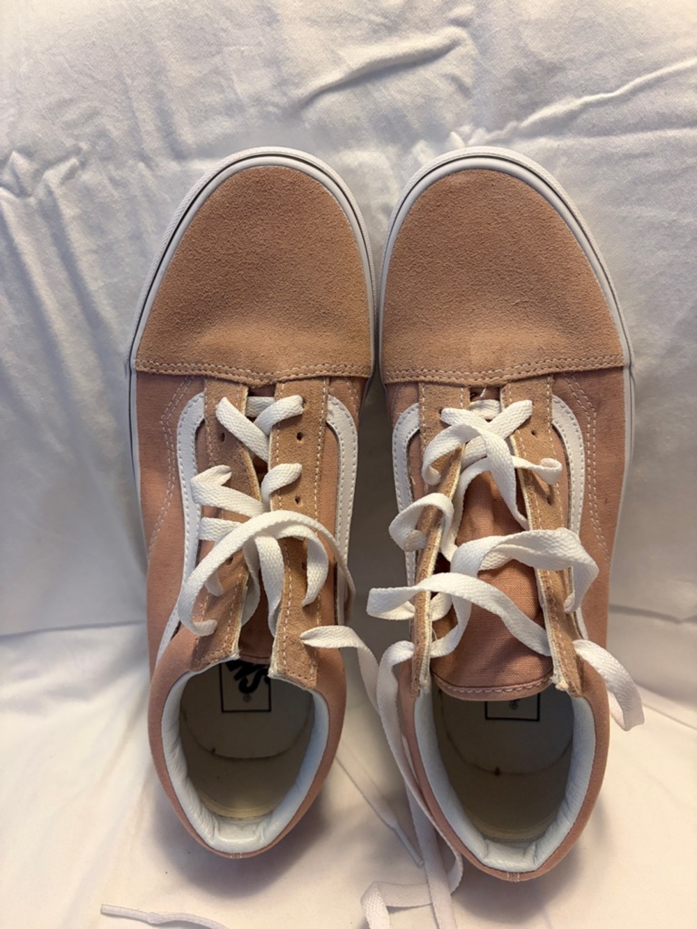 Vans- pink and canvas suede.